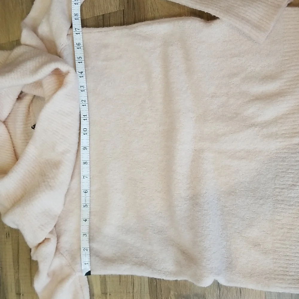 TROUVE Off the Shoulder Tunic Sweater in Pink Hero